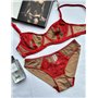 Комплект нижньої білизни Mandhari 22041 червоний 22041 червоний  фото - Luxbikini