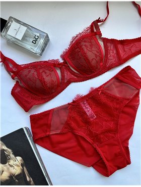 Комплект нижньої білизни Mandhari 22028 Червоний 22028 Красный  фото - Luxbikini