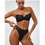 Комплект нижньої білизни Lux Ajour 815 чорно-бежевий 815 чорно-бежевий  фото - Luxbikini