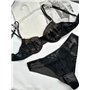 Комплект нижньої білизни Lux Ajour 296 чорно-бежевий 296 чорно-бежевий  фото - Luxbikini