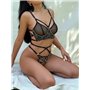 Комплект нижньої білизни Lux Ajour 2233 Чорний 2233 черный  фото - Luxbikini
