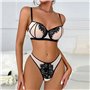 Комплект нижньої білизни Lux Ajour 879 чорно-бежевий 879 чорно-бежевий  фото - Luxbikini