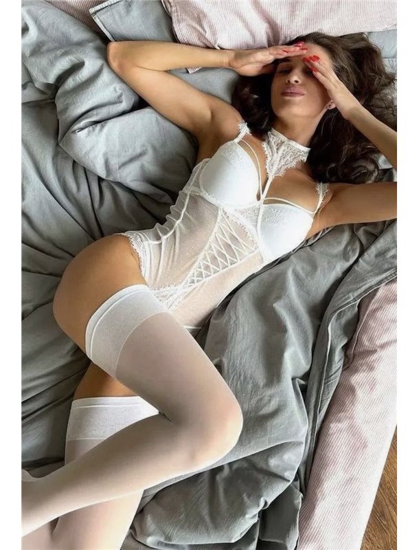 Боді Cencka Flower 1306 білий 1306 білий  фото - Luxbikini