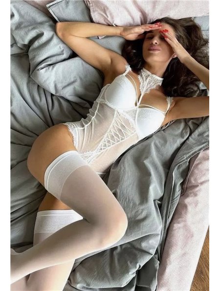 Боді Cencka Flower 1306 білий 1306 білий  фото - Luxbikini