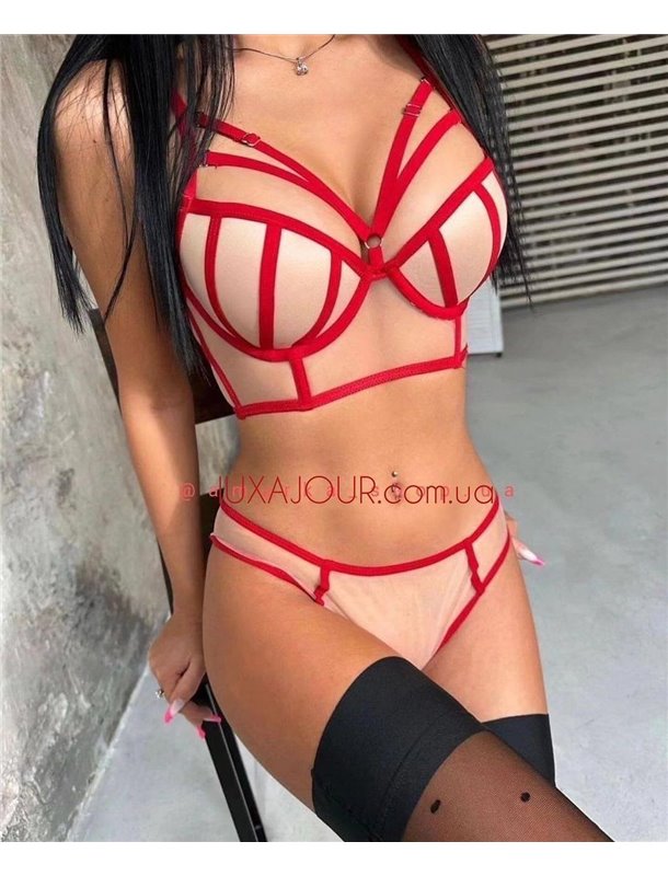 Комплект нижньої білизни Kaurs Laurel 9019 червоний 9019 червоний  фото - Luxbikini