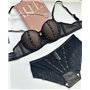 Комплект нижньої білизни Cencka Flower 9931 чорний 9931 чорний  фото - Luxbikini
