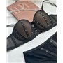 Комплект нижньої білизни Cencka Flower 9931 чорний 9931 чорний  фото - Luxbikini