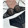 Комплект нижньої білизни Cencka Flower 9931 чорний 9931 чорний  фото - Luxbikini