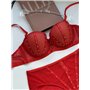 Комплект нижньої білизни Cencka Flower 9931 червоний 9931 червоний  фото - Luxbikini
