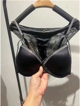 Комплект нижньої білизни Lux Ajour 046 чорний 046 чорний  фото - Luxbikini