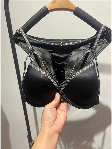 Комплект нижньої білизни Lux Ajour 046 чорний 046 чорний  фото - Luxbikini