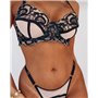 Комплект нижньої білизни Lux Ajour 1195 чорний 1195 Чорний  фото - Luxbikini