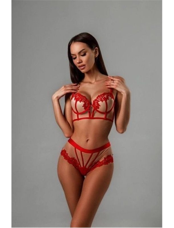 Комплект нижньої білизни Kaurs Laurel 9028 червоний 9028 червоний  фото - Luxbikini