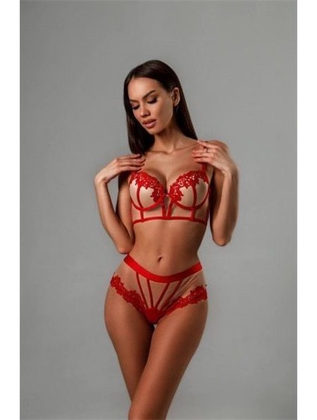 Комплект нижньої білизни Kaurs Laurel 9028 червоний 9028 червоний  фото - Luxbikini