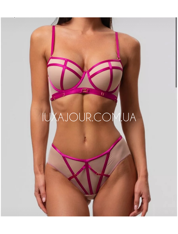 Комплект нижньої білизни Cencka Flower 9915 фуксія 9915 фуксія  фото - Luxbikini