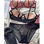 Комплект нижньої білизни Lux Ajour 1028 чорно-бежевий 1028 чорно-бежевий  фото - Luxbikini