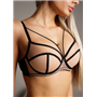 Комплект нижньої білизни Lux Ajour 1028 чорно-бежевий 1028 чорно-бежевий  фото - Luxbikini