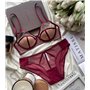 Комплект нижньої білизни Lux Ajour 1028 бордовий 1028 бордо  фото - Luxbikini