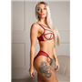 Комплект нижньої білизни Lux Ajour 1028 бордовий 1028 бордо  фото - Luxbikini