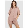 Костюм жіночий однотонний, колір бежевий, 119R0038-1 119R0038-1 AGER фото - Luxbikini
