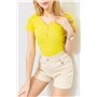 Футболка жіноча, колір жовтий, 204R024 204R024 AGER фото - Luxbikini