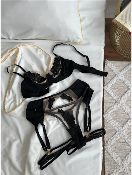 Жіноча чорна білизна DO3778 DO3778  фото - Luxbikini