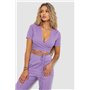 Костюм жіночий в рубчик, колір бузковий, 247R10789 247R10789 AGER фото - Luxbikini