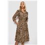 Сукня софт на ґудзиках з принтом, колір мокко, 230R117 230R117 AGER фото - Luxbikini