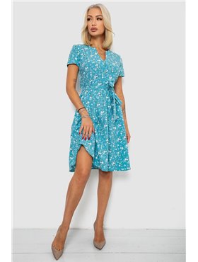 Сукня софт з принтом, колір червоний, 230R0032 230R0032 AGER фото - Luxbikini