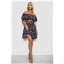 Костюм жіночий з принтом, колір чорно-білий, 230R1005 230R1005 AGER фото - Luxbikini