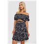 Костюм жіночий з принтом, колір чорно-білий, 230R1005 230R1005 AGER фото - Luxbikini