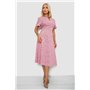 Сукня софт з принтом, колір рожевий, 230R1016-1 230R1016-1 AGER фото - Luxbikini