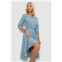 Сукня софт з принтом, колір бежевий, 230R1011-5 230R1011-5 AGER фото - Luxbikini