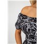 Сукня софт з принтом, колір чорний, 230R1010-5 230R1010-5 AGER фото - Luxbikini