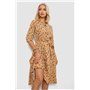 Сукня софт з принтом у горох, колір синій, 230R1011-6 230R1011-6 AGER фото - Luxbikini