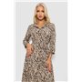 Сукня софт на ґудзиках з принтом, колір мокко, 230R117 230R117 AGER фото - Luxbikini