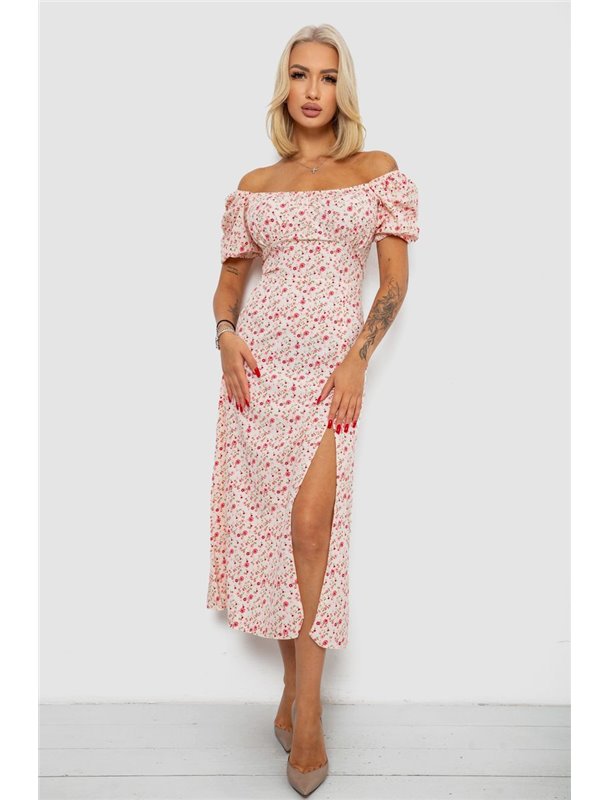 Сукня софт з принтом, колір рожевий, 230R010 230R010 AGER фото - Luxbikini