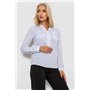 Блуза однотонна, колір білий, 230RP-96 230RP-96 AGER фото - Luxbikini