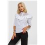 Блуза класична 230R84-1, колір Білий 230R084-1 AGER фото - Luxbikini