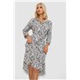 Сукня софт на ґудзиках з принтом, колір мокко, 230R117 230R117 AGER фото - Luxbikini