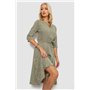 Сукня софт з принтом, колір бежевий, 230R1011-5 230R1011-5 AGER фото - Luxbikini