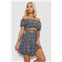Костюм жіночий з принтом, колір чорно-білий, 230R1005 230R1005 AGER фото - Luxbikini