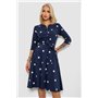 Сукня софт з принтом у горох, колір синій, 230R1011-6 230R1011-6 AGER фото - Luxbikini