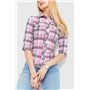 Сорочка жіноча в клітку, колір темно-пудровий, 230R063 230R063 AGER фото - Luxbikini