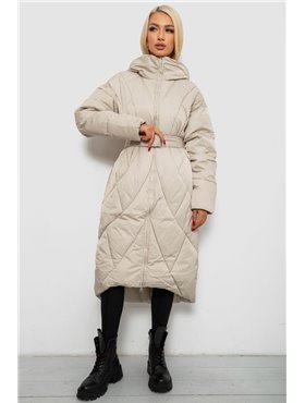 Куртка жіноча зимова, колір світло-бежевий, 244R5618 244R5618 AGER фото - Luxbikini