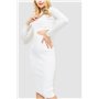 Сукня у рубчик, колір білий, 204R175 204R175 AGER фото - Luxbikini