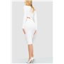 Сукня у рубчик, колір білий, 204R175 204R175 AGER фото - Luxbikini