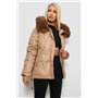 Куртка жіноча зимова коротка, колір бежевий, 244R865 244R865 AGER фото - Luxbikini