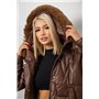 Куртка жіноча зимова коротка, колір бежевий, 244R865 244R865 AGER фото - Luxbikini