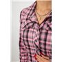 Сорочка жіноча в клітку, колір хакі, 230R064-1 230R064-1 AGER фото - Luxbikini